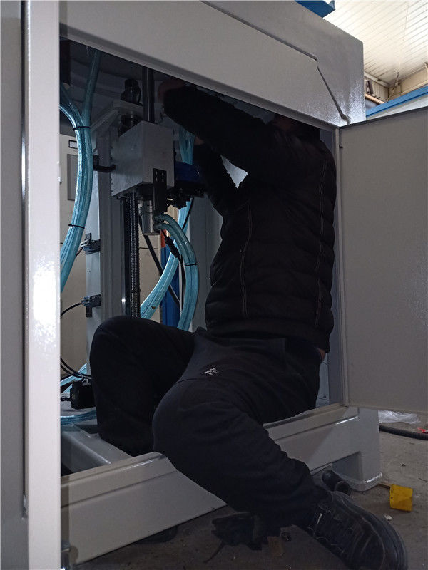 Lower transmission installation in progress